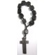 Car Rosary Tiber Ebony Cubes 10mm